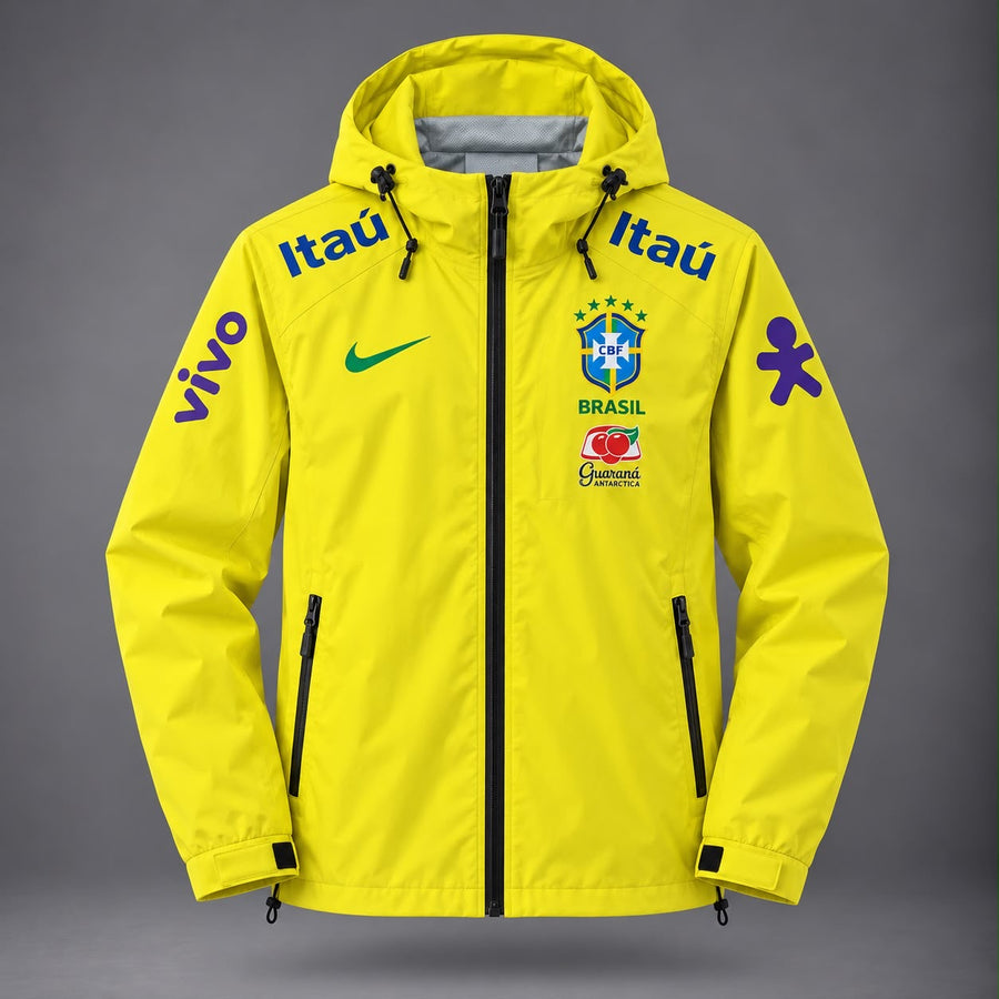 🔥 Veste Imperméable à Capuche - Jaune