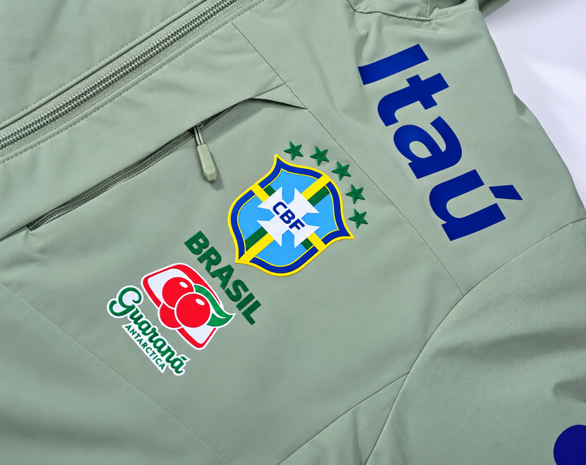Veste Imperméable à Capuche - Vert Menthe