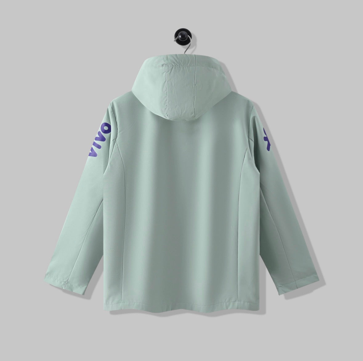 Veste Imperméable à Capuche - Vert Menthe
