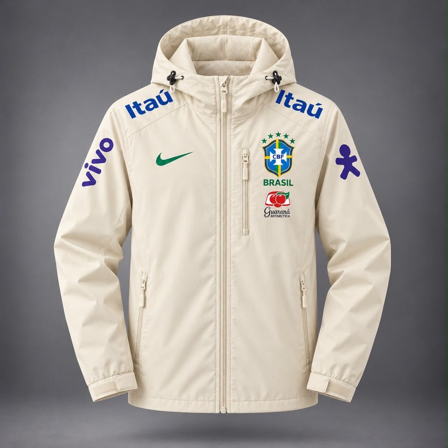 Veste Imperméable à Capuche - Blanc Crème