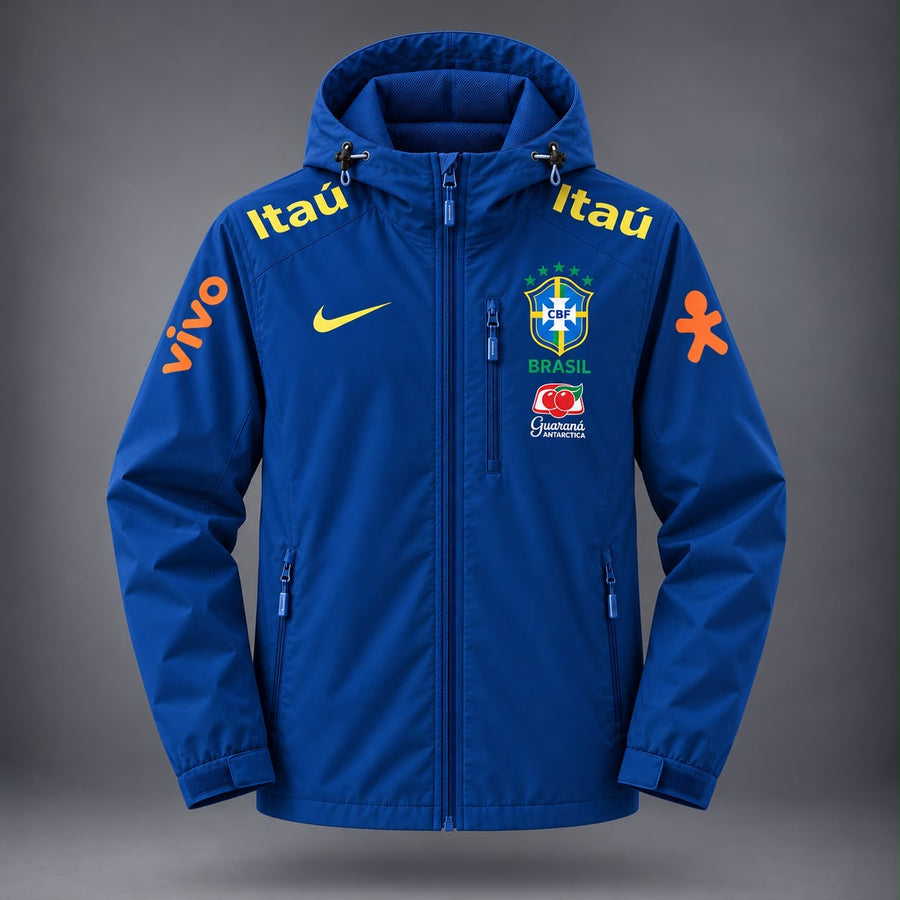 Veste Imperméable à Capuche - Bleu