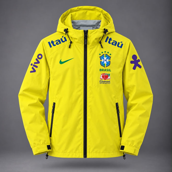 🔥 Veste Imperméable à Capuche - Jaune