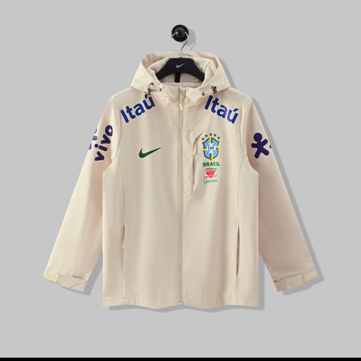 Veste Imperméable à Capuche - Blanc Crème