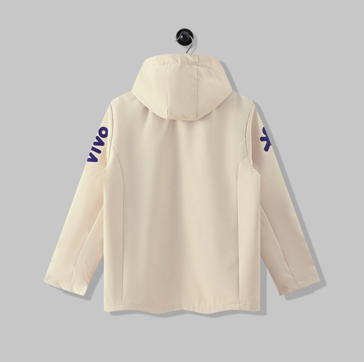 Veste Imperméable à Capuche - Blanc Crème