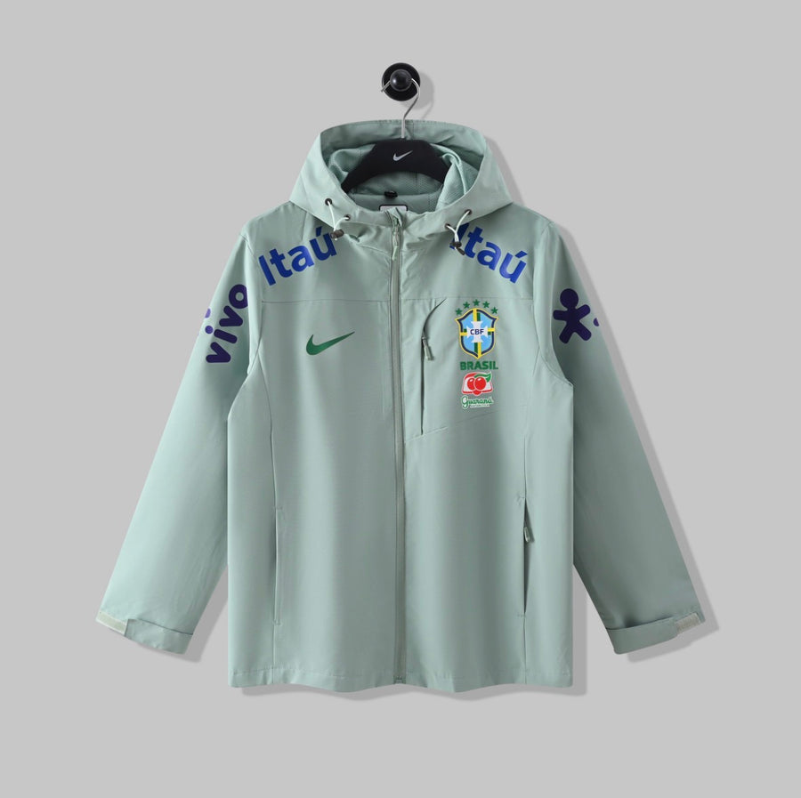 Veste Imperméable à Capuche - Vert Menthe
